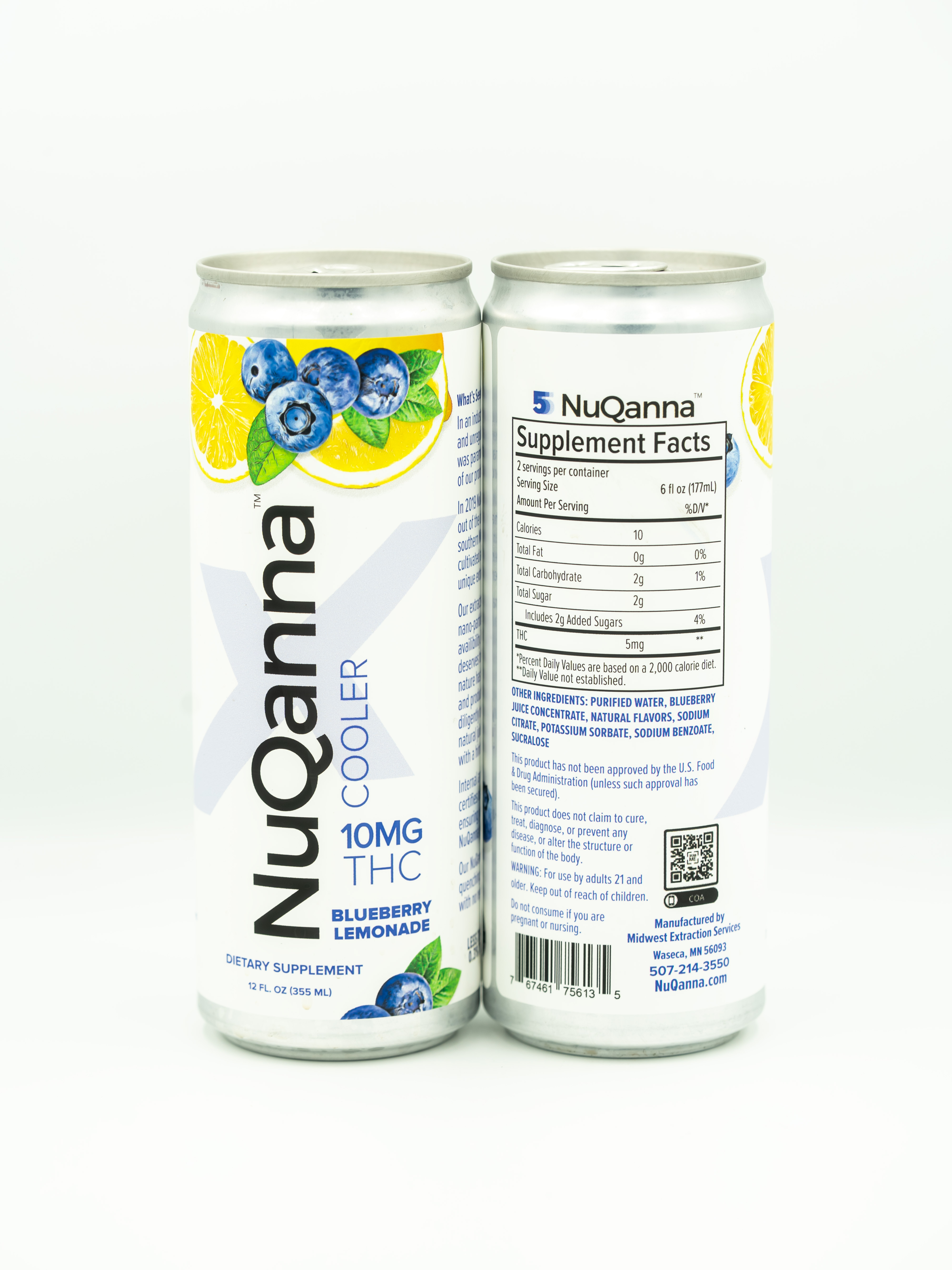 NuQanna | Blueberry Lemonade Cooler | 10mg THC