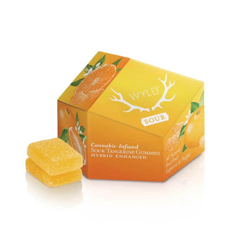 Wyld SOUR Tangerine Hybrid Gummies 100mg