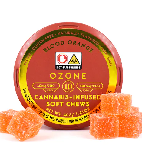 Ozone | Blood Orange | 100mg/10pk Soft Chews