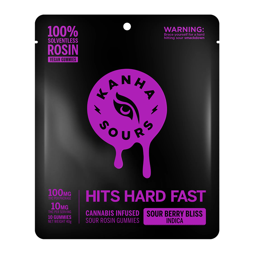 Kanha Rosin Gummies Sour Berry Bliss