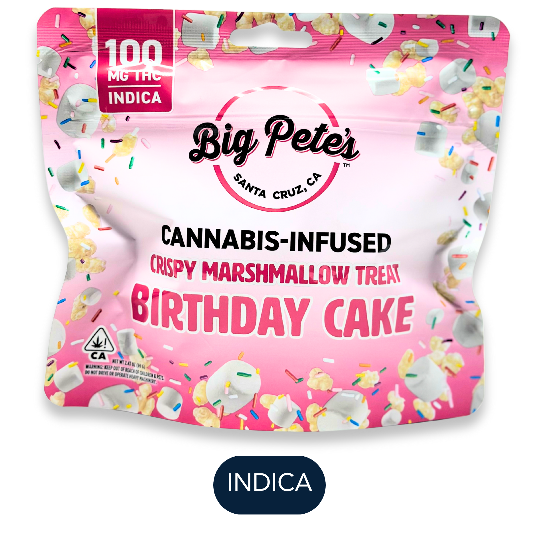 Big Pete's - Birthday Cake Indica - Marshmallow Treat - 100mg