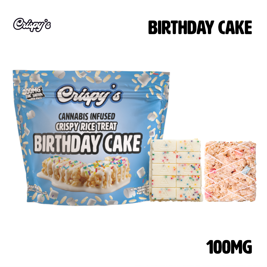 Crispys | Crispy Bar | Birthday Cake | 100mg