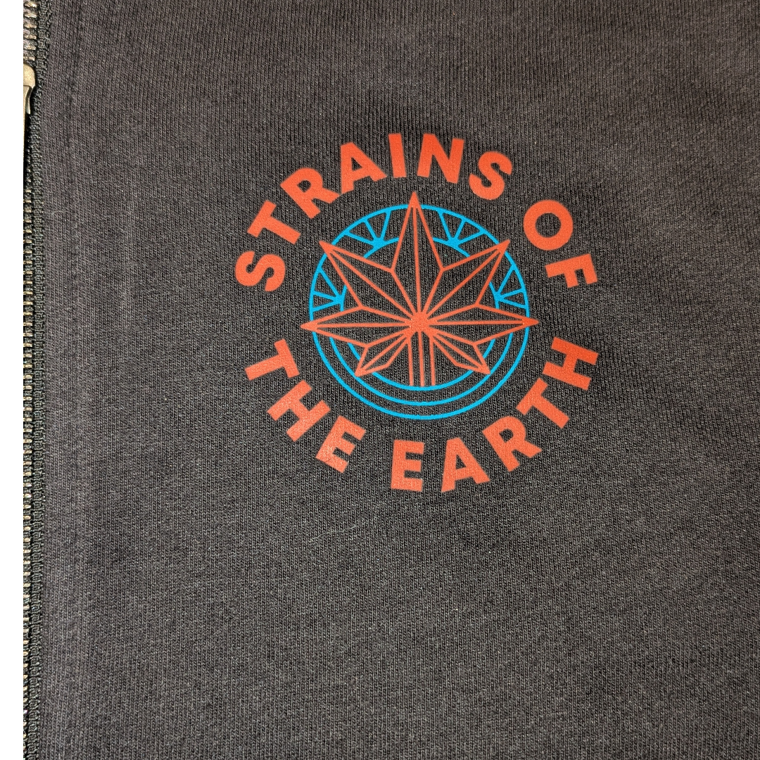 Strains Of The Earth | Men's Zip-up Hoodie | 3XL