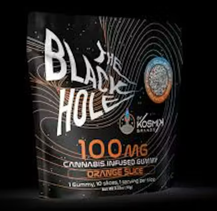 Kosmik Black Hole Orange Slice Gummies 100mg 20pk