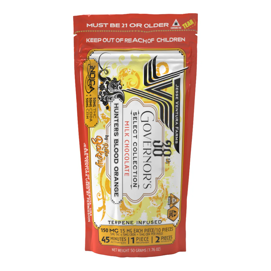 Hunters Blood Orange Milk Chocolate Bar - 5mg THC 5mg CBDa 5mg CBN