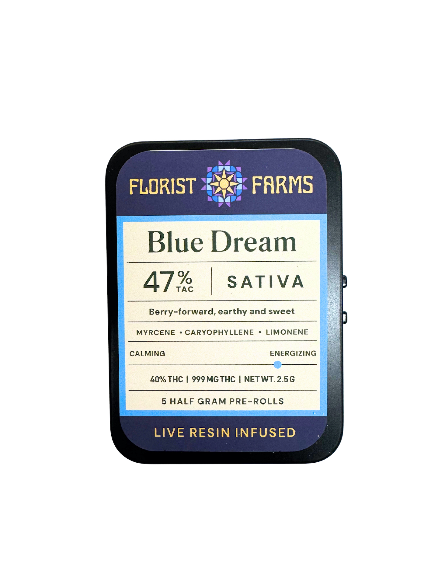 Florist Farms | Blue Dream 5pk | Resin Infused | 2.5g