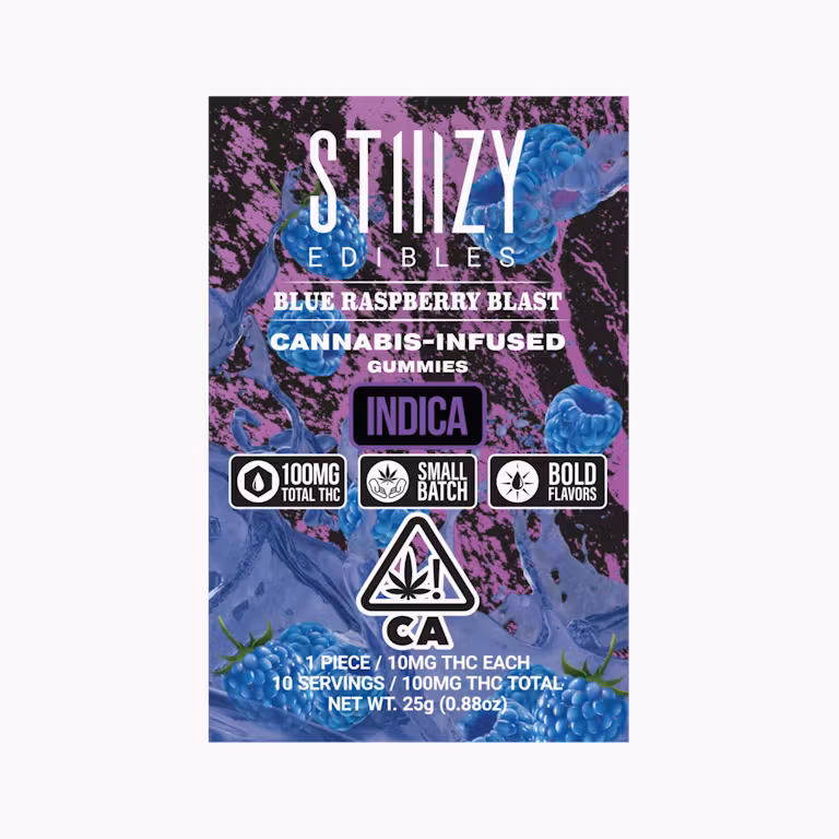 STIIIZY - Edible - Blue Raspberry Blast - 100MG