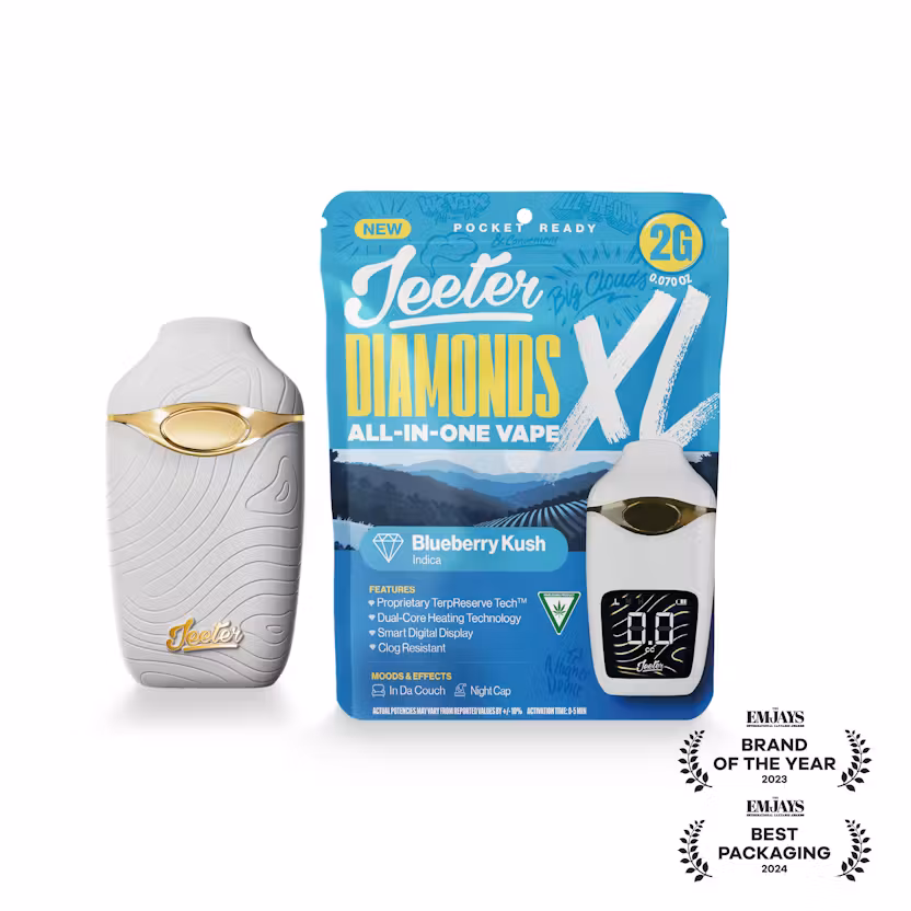Blueberry Kush Liquid Diamonds XL Disposable | 2g