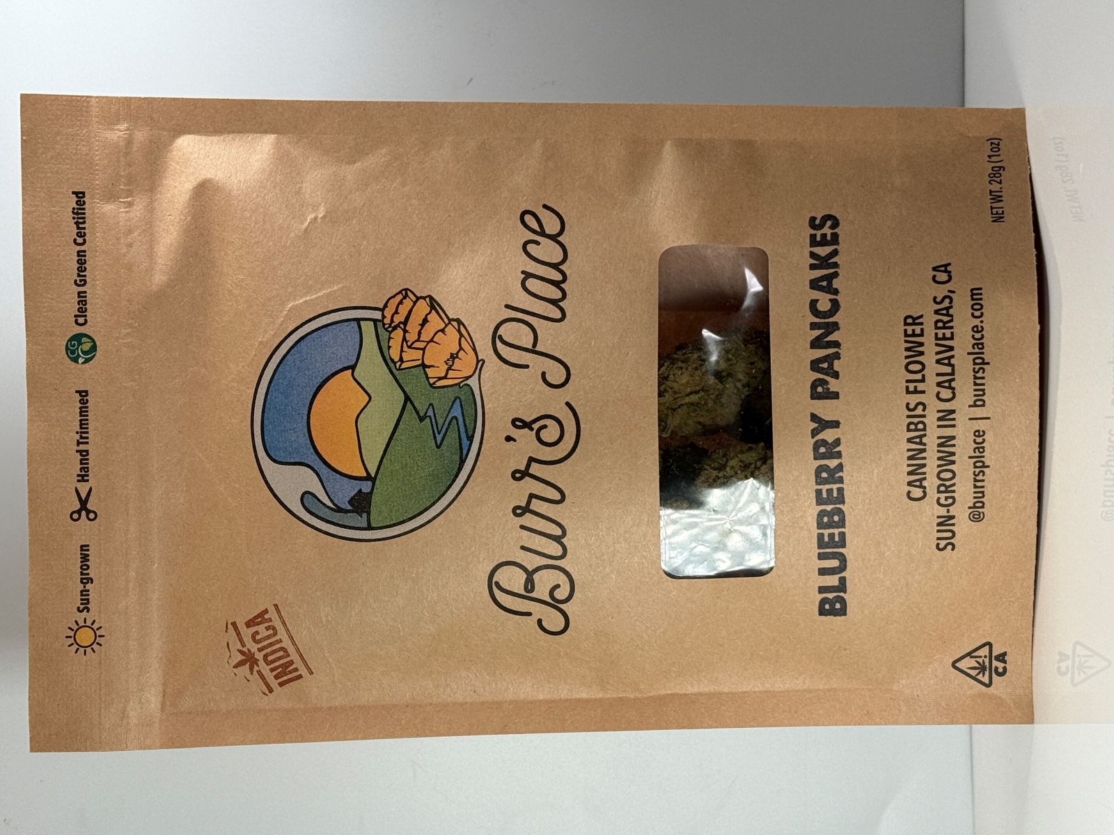 Burr's Place Blueberry Pancakes Ounce 25%