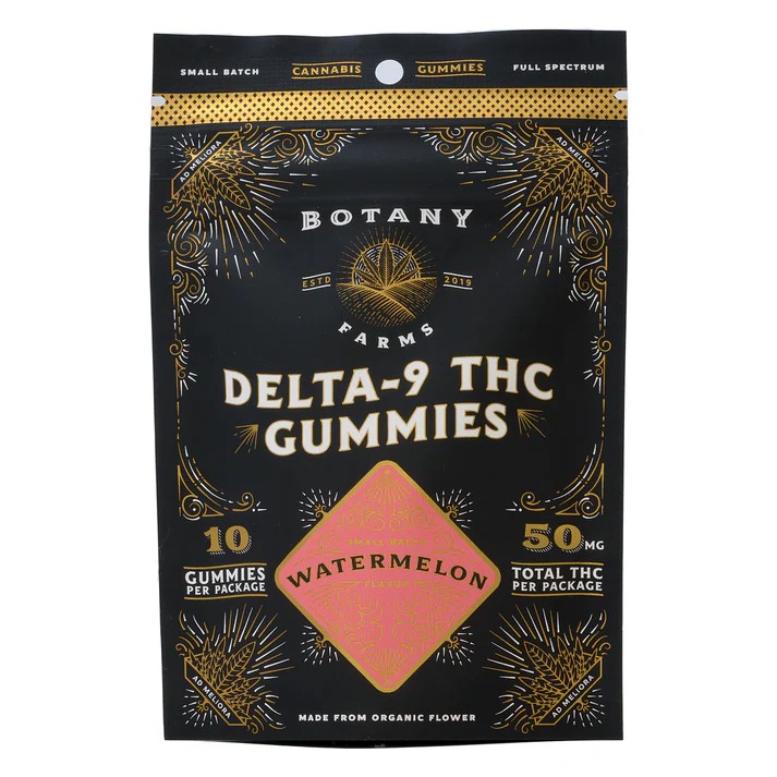Botany Farms | 5mg THC + 5mg CBD Gummies | Watermelon