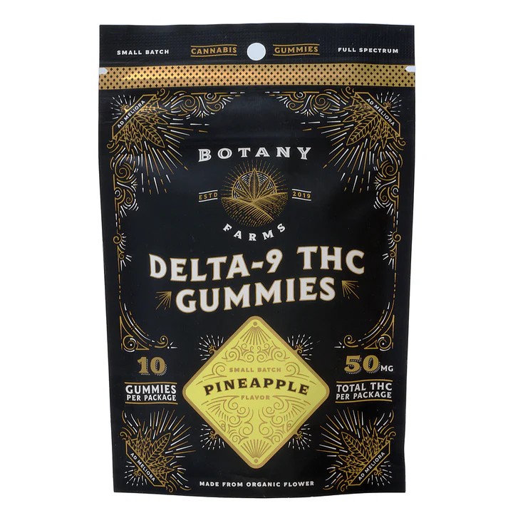 Botany Farms | 5mg THC + 5mg CBD Gummies | Pineapple