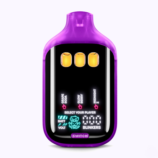 Vape: Grape Soda x Glowberry x Cherry Pie (Triple-Chamber Disposable)