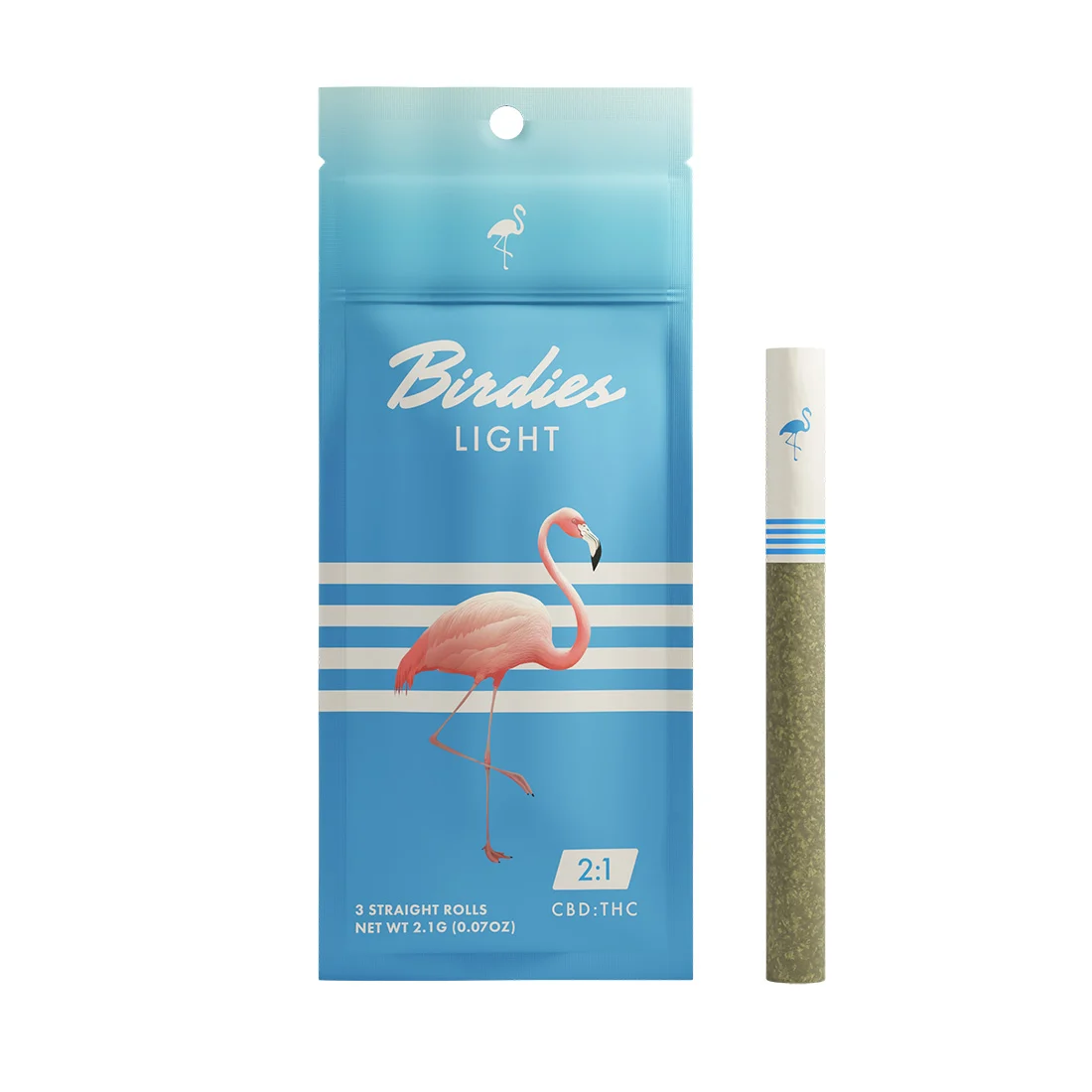 Birdies Light Preroll 3pk 2.1g - 2:1 CBD