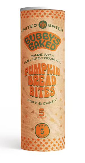 Bubby's Baked Goods Pumpkin Bites 25mg 5pk