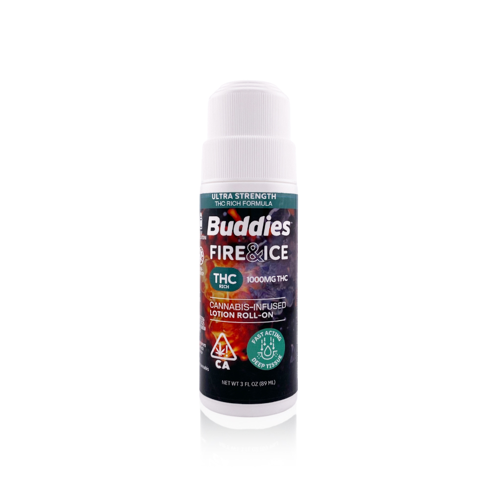 BUDDIES - Topical - Fire & Ice - THC Rich - Roll On - 1000MG