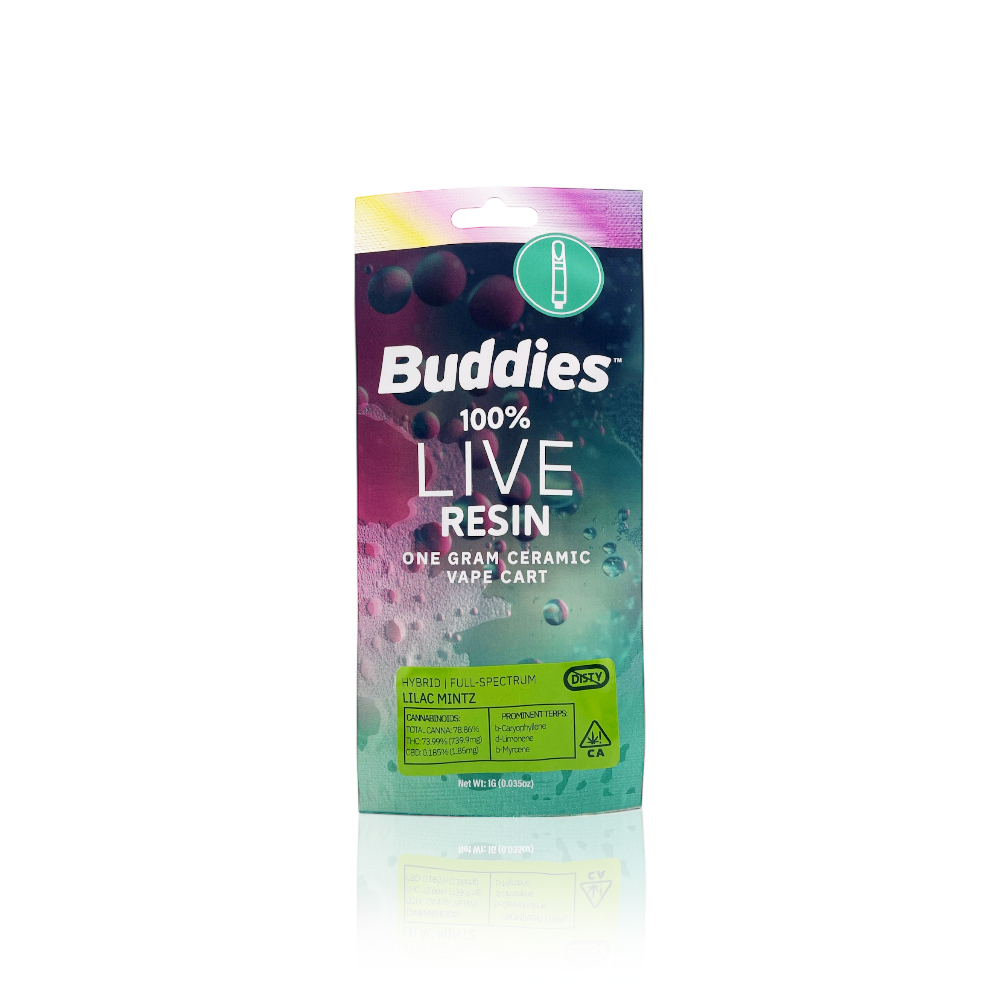 BUDDIES - Vape Pen - Lilac Mintz - Live Resin - 1G