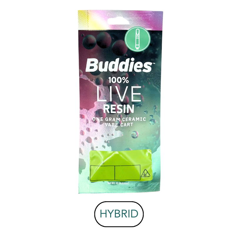 Buddies - Live Resin - Lilac Mints - Vape Cart - 1.0g