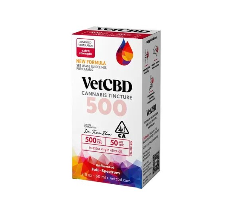 Vet CBD Extra Strength 10:1 CBD Tincture 500mg 2oz