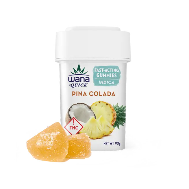 Pina Colada Fast Acting Indica Gummies | Wana | 100mg