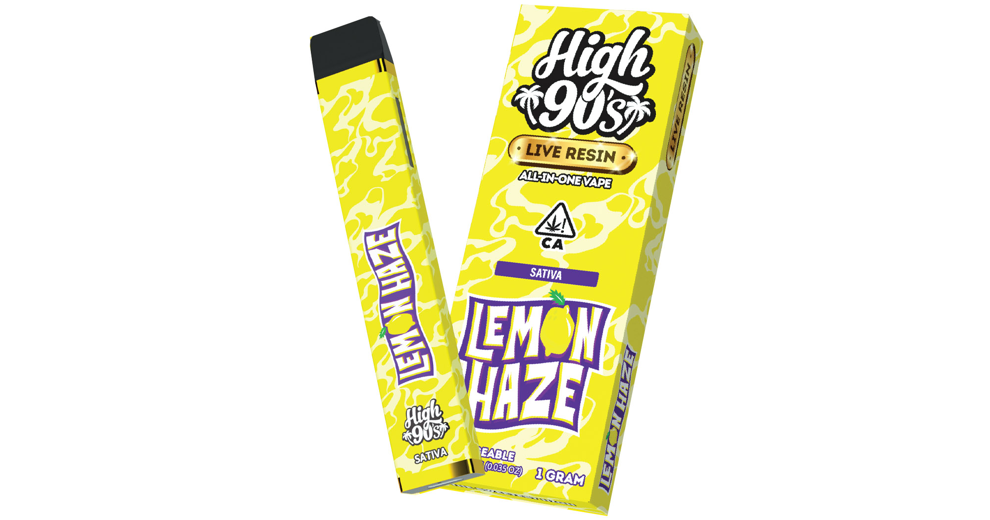 Mission Valley - High 90's - Lemon Haze Live Resin AIO - 1g - San Diego, Vista & Imperial Cannabis Dispensary with Delivery - March and Ash