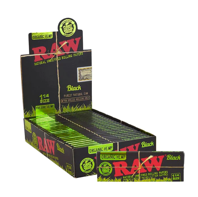 Raw Black Organic 1 1/4