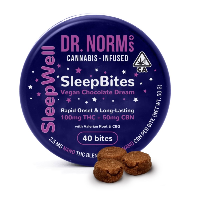 Dr. Norm's Sleep (I) Brownie Bites THC:CBN 100:50mg