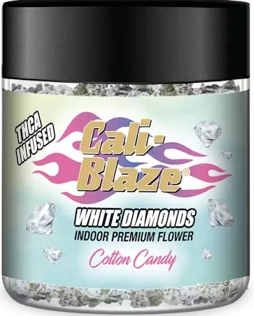 Cali Blaze Cotton Candy 3.5g White Diamond Infused Flower