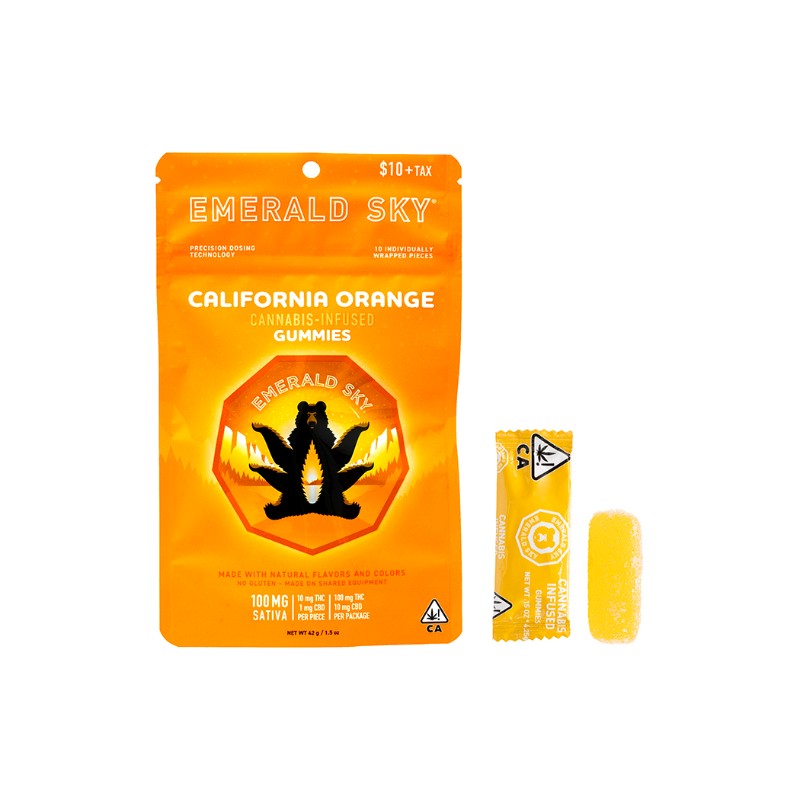 Emerald Sky California Orange (S) Gummies 10pk 100mg