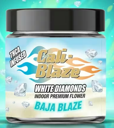 Cali Blaze Baja Blaze 3.5g White Diamond Infused Flower