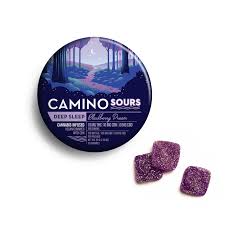 Camino Gummies Sours 10pc 100mg(THC) 100mg(CBN) 100mg(CBD)- Blackberry Dream "Deep Sleep"
