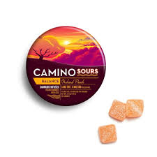 Camino Gummies Sours 10pc 100mg(THC) 100mg(CBD) - Orchard Peach "Balance"