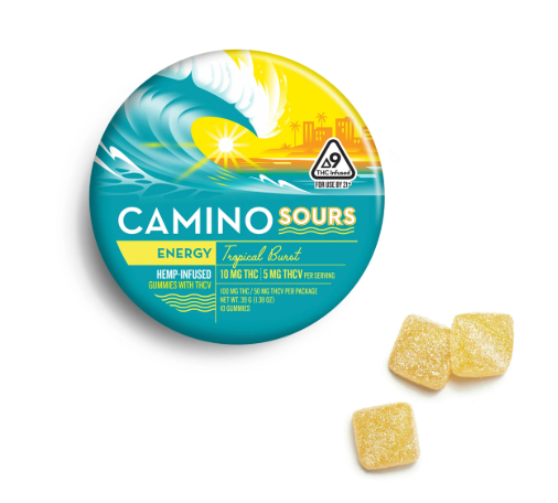 Kiva Camino Sour Gummies Tropical Burst THCV 2:1