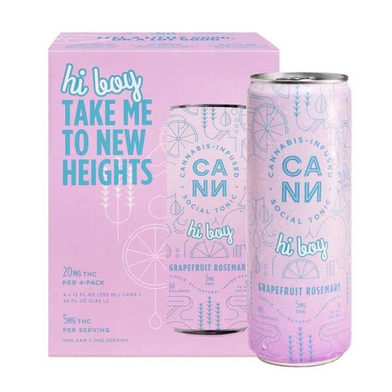 CANN Grapefruit Rosemary Hi'er Boy 4pk 40mg
