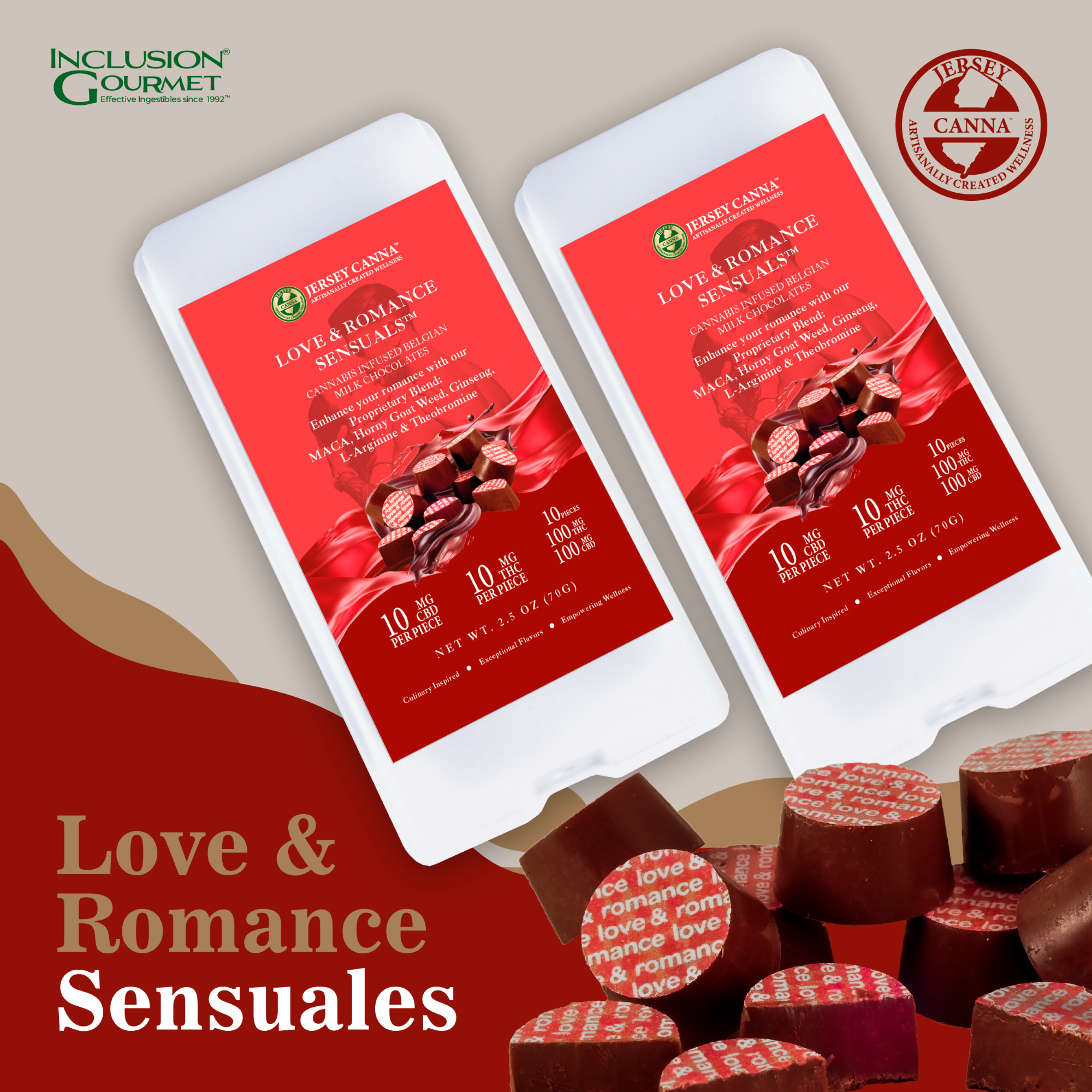 Love and Romance | 100mg 10pk - 100mg | Edibles | Jersey Canna