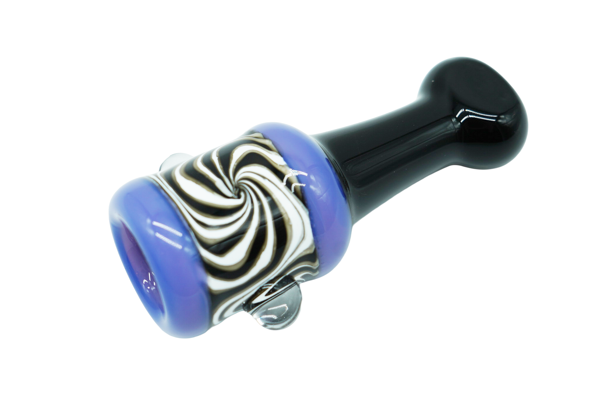 Cannatron | Black and White Swirl Chillum