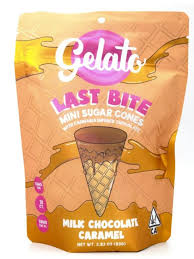Edible: Milk Chocolate Caramel Filled Mini Sugar Cones (10-Pack) - 100mg