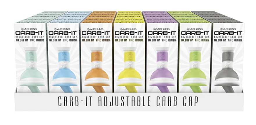 White Rhino | Carb-It | 3-1 Glow In The Dark Silicone Carb Cap