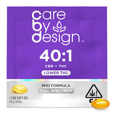 Care By Design Soft Gel Capsule 1ct 40:1 (40mg) THC:CBD
