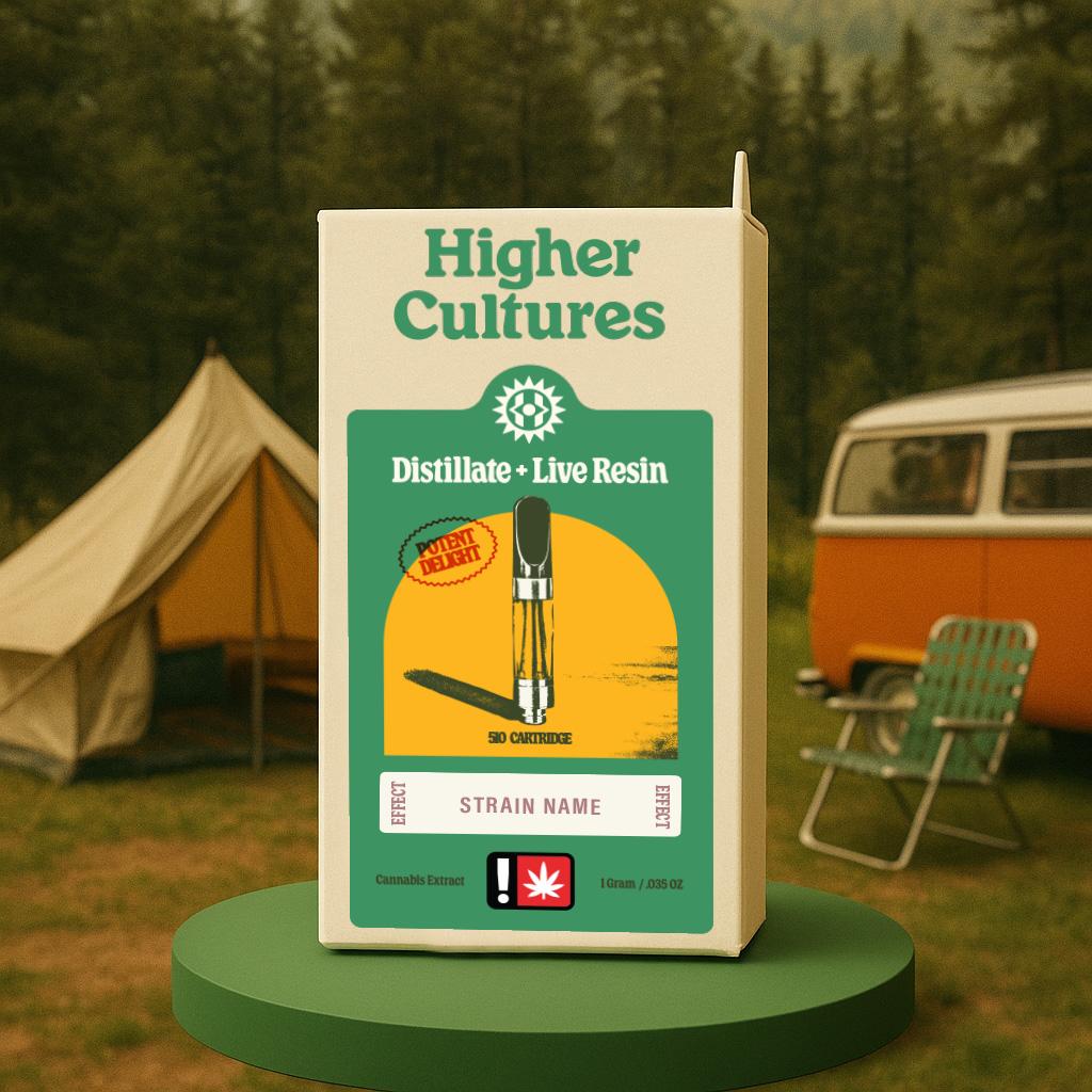 Higher Cultures Bread N Budder Distillate + Live Resin Cartridge 1g