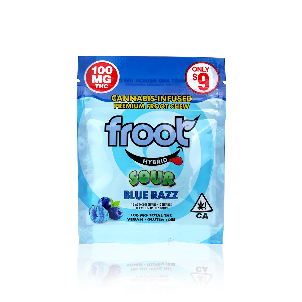 FROOT - Edible - Sour Blue Razz - Gummy - 100MG