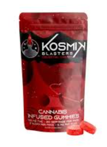 Kosmik Sour Blaster Celestial Cherry Gummies 100mg 20pk