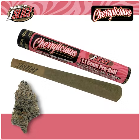 1slice | Cherrylicious | 1.1g Pre-roll