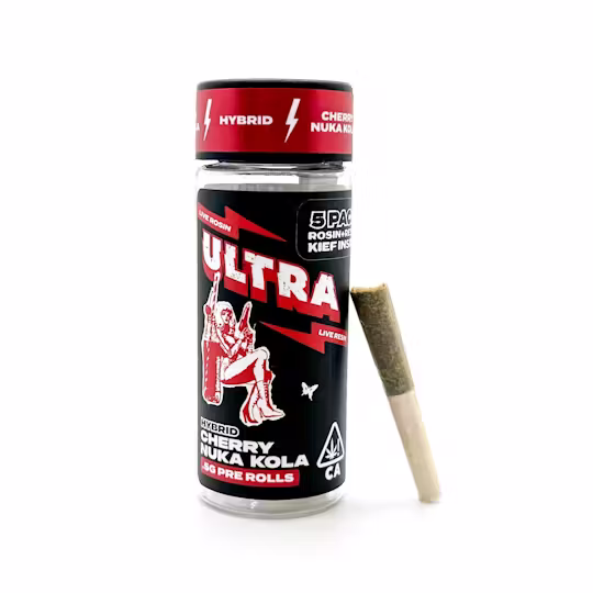 Ultra Infused Preroll 5pk 2.5g - Cherry Nuka Cola (H)