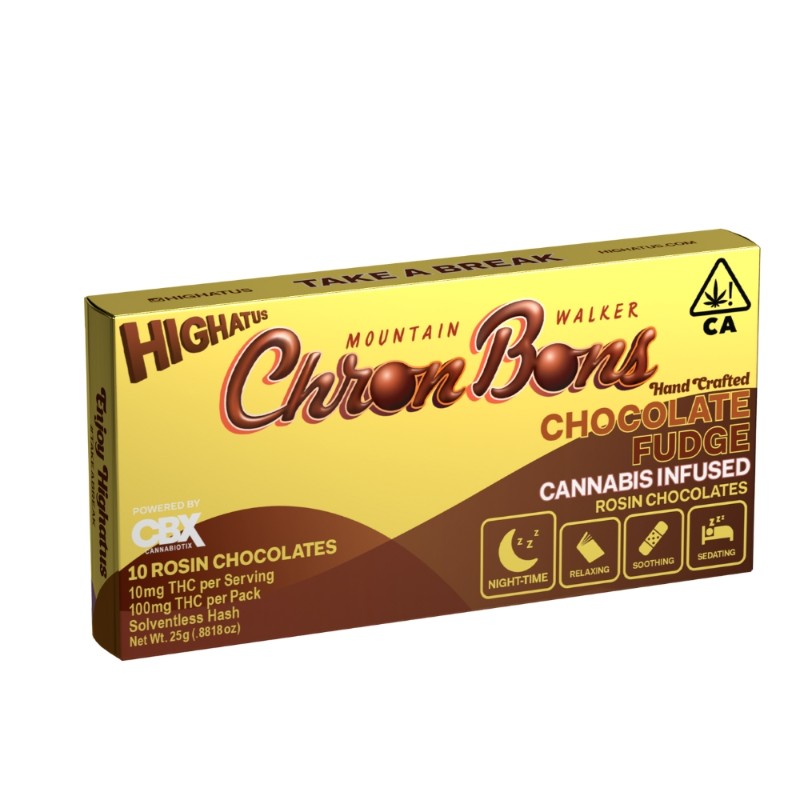 Highatus ChronBons Chocolate Fudge Rosin Chocolates 100mg
