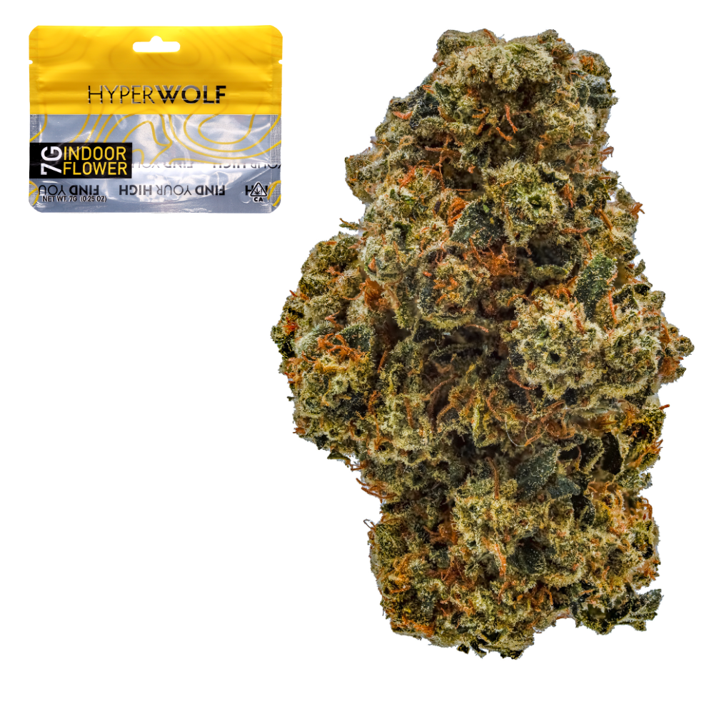 リアルウィード real weed  cannabis hightimes Hyperwolf Chuck Norris OG Quarter Ounce Flower Strain (indica), 7g