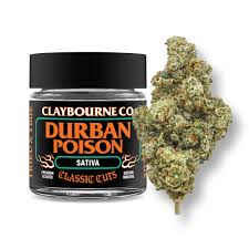 Claybourne Indoor Flower 3.5g Eighth - Durban Poison (S)