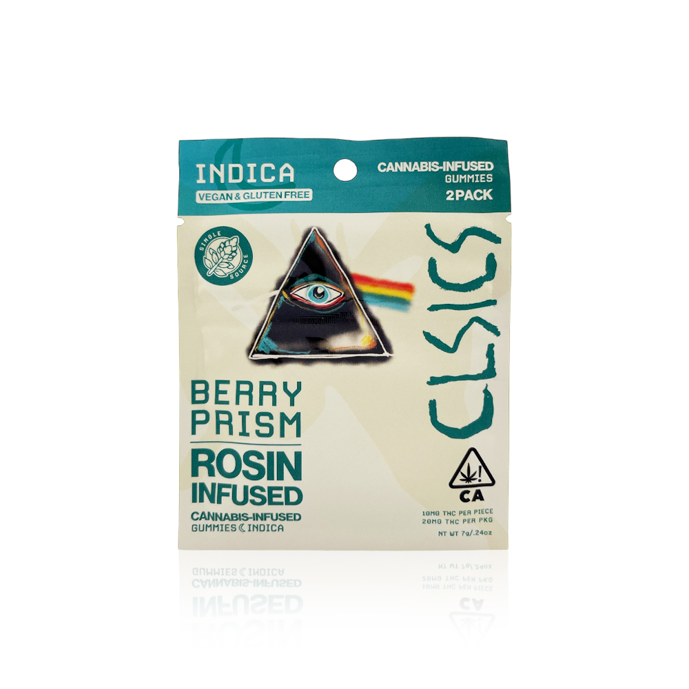 CLSICS - Edible - Berry Prism - Indica - Live Rosin Gummies - 2 Piece - 20MG