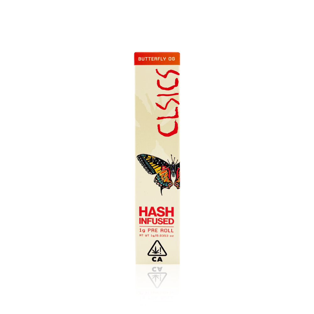 CLSICS - Infused Preroll - Butterfly OG - Hash - 1G