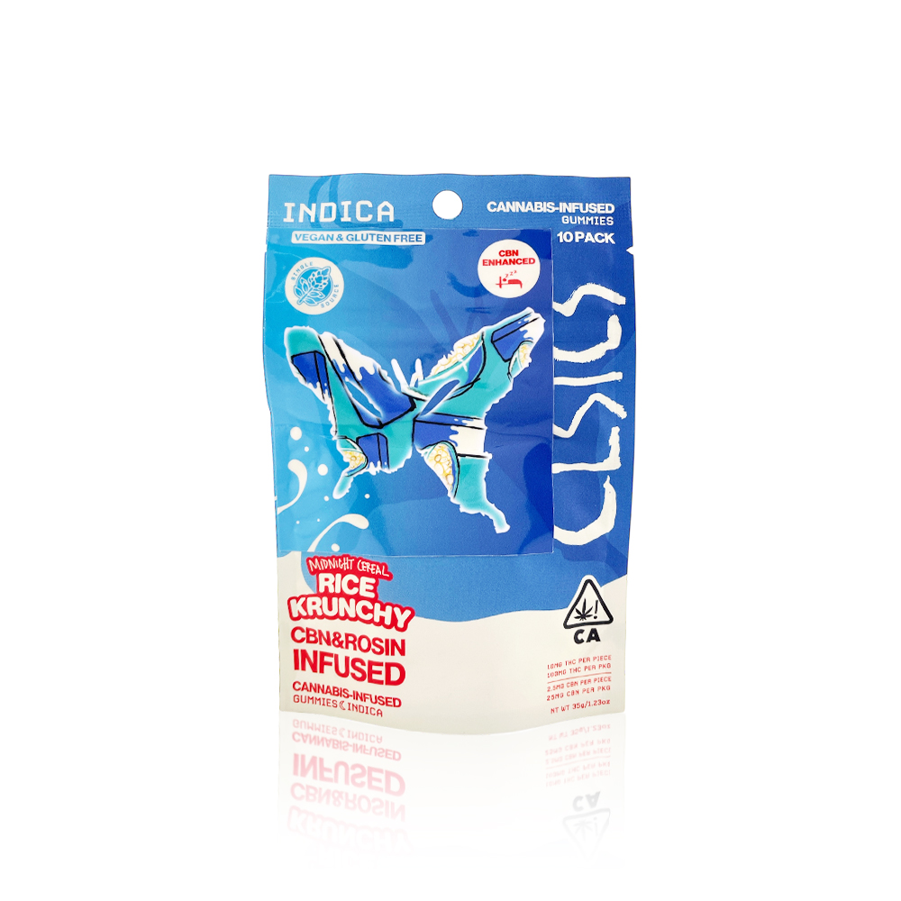 CLSICS - Edible - Midnight Cereal Rice Krunchy - Live Rosin Gummies - CBN - 100MG