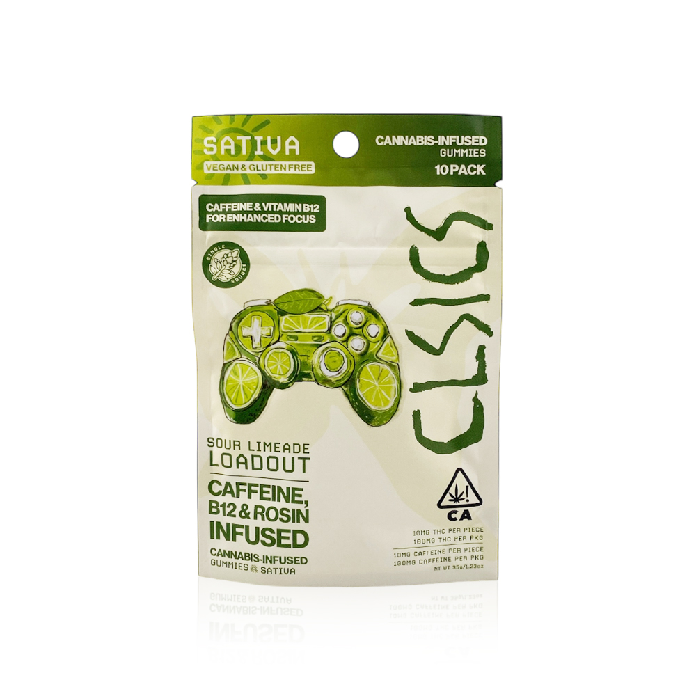 CLSICS - Edible - Sour Limeade Loadout - Call Of Focus - Live Rosin Gummies - 100MG